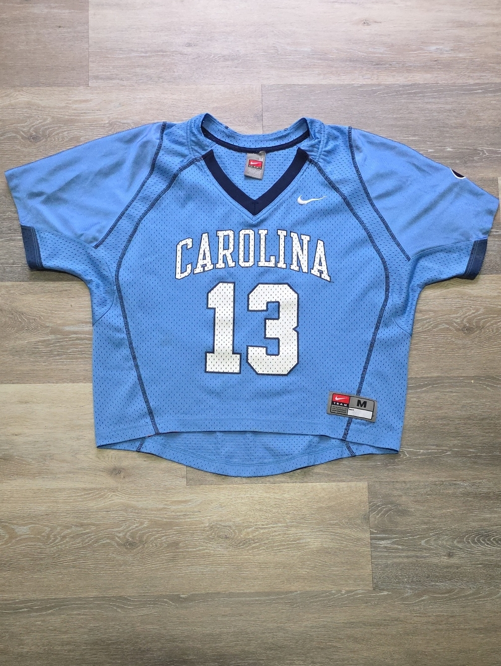 Vintage Y2K Womens Nike UNC Tar Heels #13 Mesh Football Jersey Top - Size Medium